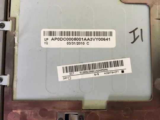 №123-23 Кришка панель палмрест та тачпад AP0DC0005001 для LENOVO B550 оригінал З аукціону