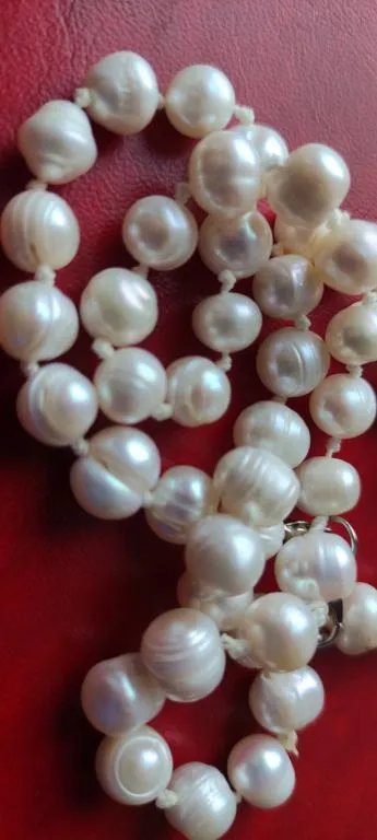 Купити Натуральный жемчуг большие бусины 48 см Новое ожерелье, колье, красота! pr462
