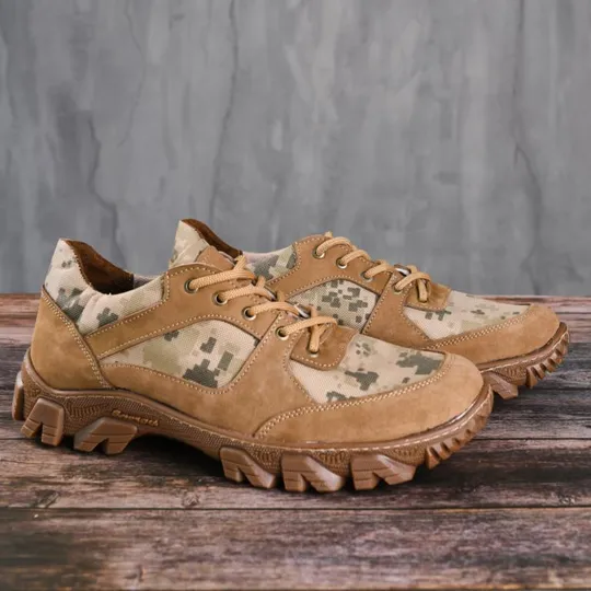 Кроссовки мужские тактические ВСУ (ЗСУ) Пиксель 7095 40 р 26 см хаки Ціна