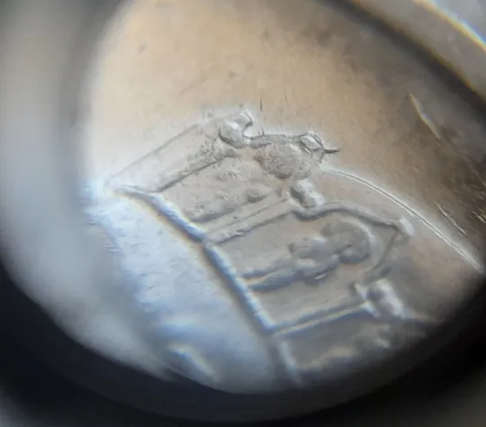 (7456) 2 гривні 2023 гарні викрошки на реверсі (2 гривні 2023 брак) Продаж