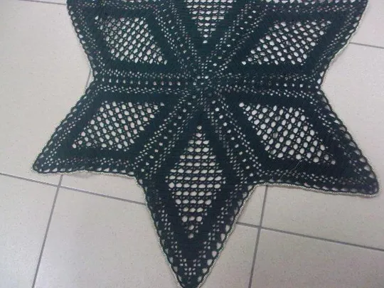 Купити салфетка вязаная крючком звезда давида №16