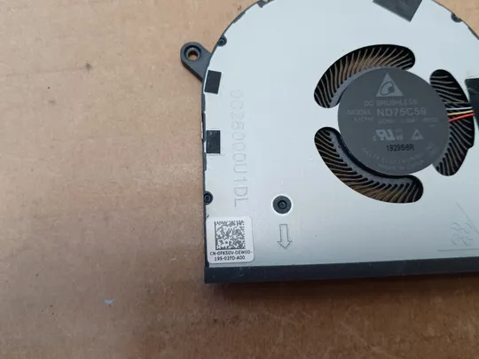 Купити номер1053-5 Вентилятор кулер FAN DC28000U1DL 0FK50V  для Dell XPS 15 9500 9510 PRECISION 5550 5560 оригінал