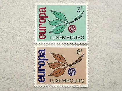 фото, Серія поштових марок Люксембург " Європа СЕРТ "  1965 рік **