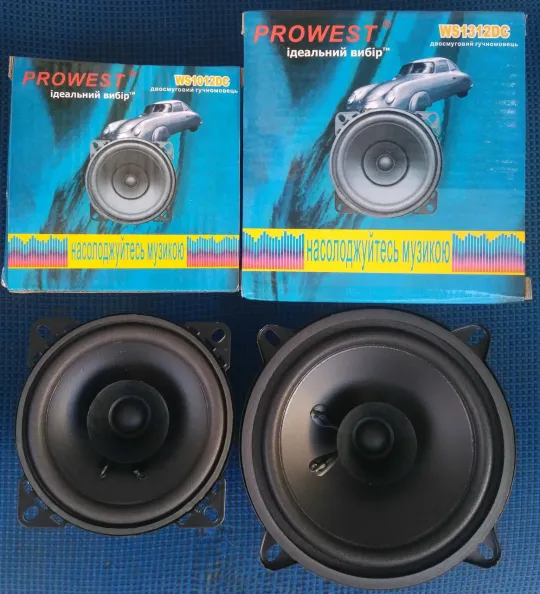 WS1312DC Двосмуговий динамік PROWEST з рупорком 120W 4Om 130 мм. Ціна