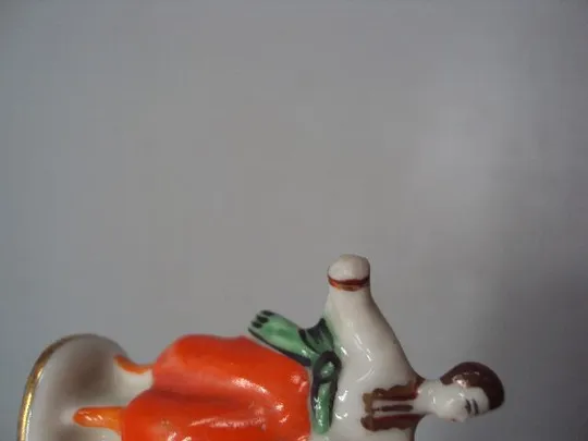 Фигура фарфор статуэтка миниатюра Барановка танцоры украинский танец 4,4 см под реставрацию №19 Інтернет-аукціон