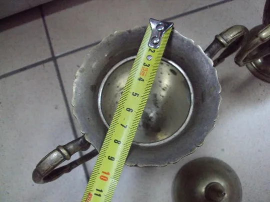 Спецовники сахарница и сливочник молочник Индия латунь №11426 Де купити