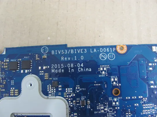 59-29 материнська плата BIVS3\BIVE3 LA-D061P  i5-6200U SR2EY для Lenovo  E31-80 оригінал Характеристики