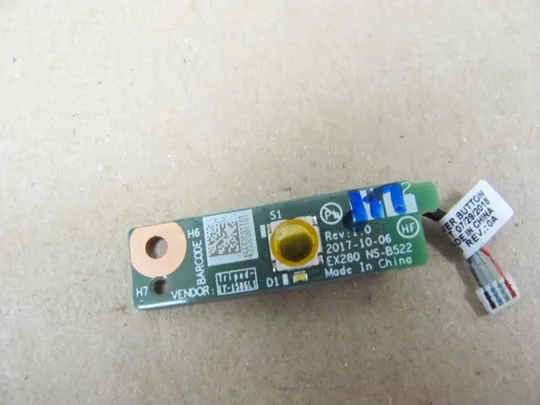 627-8 плата кнопки вкл EX280 NS-B522 DC02001WT00  для Lenovo ThinkPad X280 A285 оригінал З аукціону