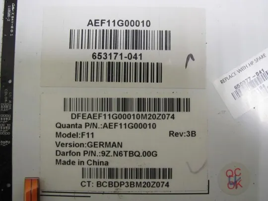 №36-29 клавіатура робоча  653171-041 F11 для HP PROBOOK 5330M оригінал З аукціону