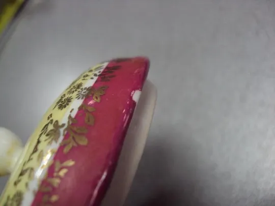 Крышка от сахарницы мадонна Германия Kahla фарфор кахла высота 5 см (есть скол) №10770 Інтернет-аукціон