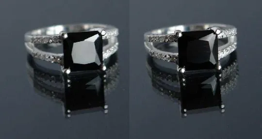 Срібна каблучка кілечко онікс циркони 925 проба Austria З аукціону