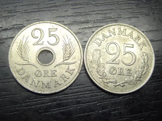 Купити 25 оре Данія 1966 (два різновиди)