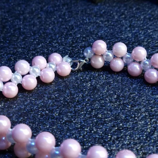 Чокер з намистин рожевий Де купити