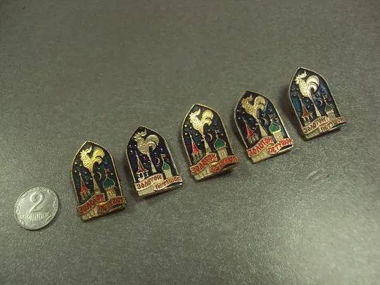 знак детский золотой петушок лот 7 шт №8003 Ціна