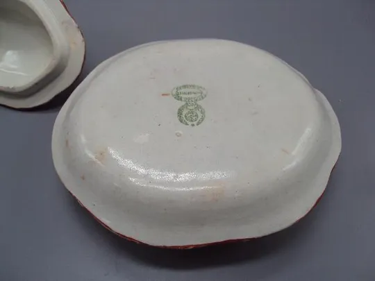 Масленка пионерия агитация фарфор Тверская губерния Калинина размер 10х15,5х11,5х8,3 см №13601 Характеристики