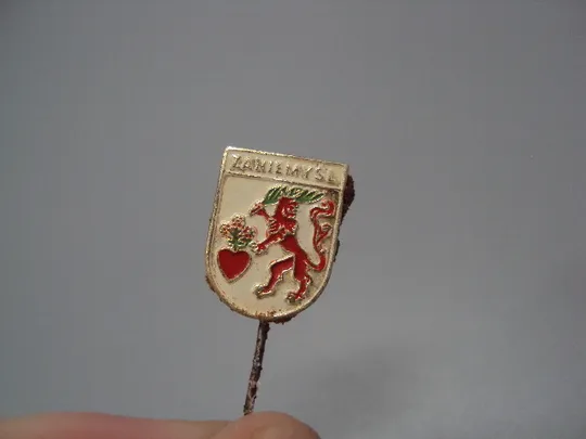 Купити Знак фрачник герб Zaniemysl Польша Занемысль лев сердце №18207