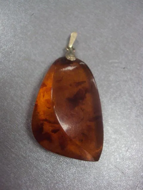 Купити кулон подвеска янтарь серебро 875 проба ссср вес 12,5 г позолота