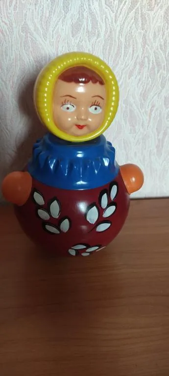 Неваляшка кукла СССР качается как надо с приятным звуком 22см nt849 Де купити