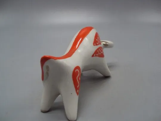 Фигура фарфор статуэтка миниатюра Киев бык бычок высота 5 см, длина 11 см №13751 Недорого