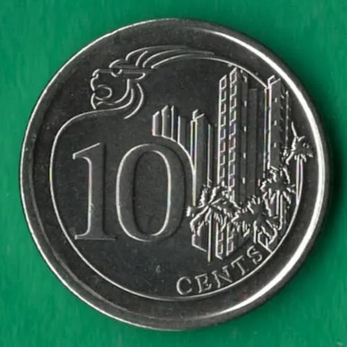 10 центів 2013 року Сінгапур [КВ] Ціна