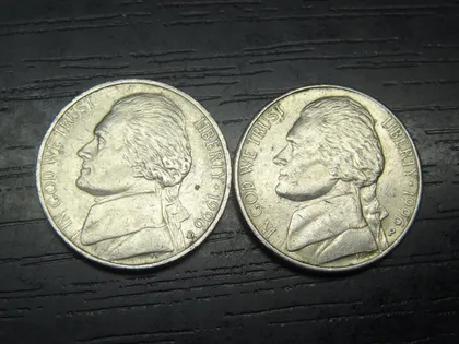 фото, 5 центів 1996 США (два різновиди)