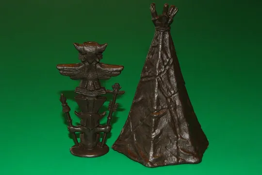 індіанське поселення табір Апачів АКСЕСУАРИ з набору №1206 индейцы ATLANTIC 60мм З аукціону