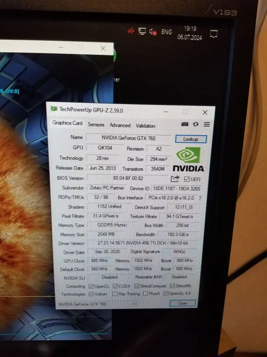 Вiдеокарта ZOTAC Nvidia Geforce GTX760 2048MB (2gb) GDDR5 256bit HDMI / DVI / DisplayPort Продаж