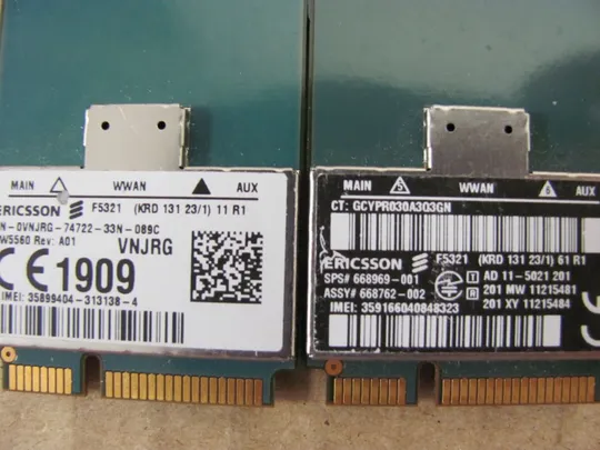 372-18 3G модем Ericsson для DELL LATITUDE E5520 оригінал З аукціону