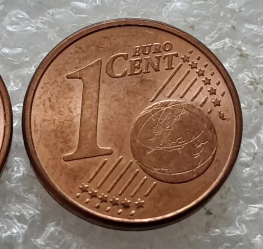 (6891) 1 євроцент 2019 Австрія - 2 монети одним лотом (1 евроцент Австрия) Інтернет-аукціон