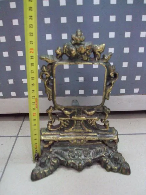 Купити Корпус под часы настольные каминные бронза высота 22,5 см, посадочный под часы 7,3 х 7,5 см №11402