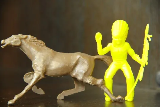 вождь индеец с копьем на коне 50-52мм MPC США З аукціону