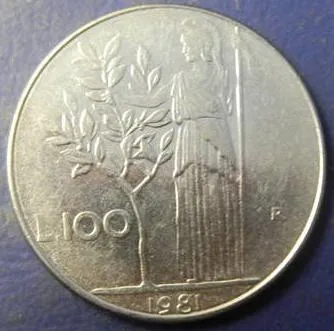 100 лір 1981 Італія Ціна