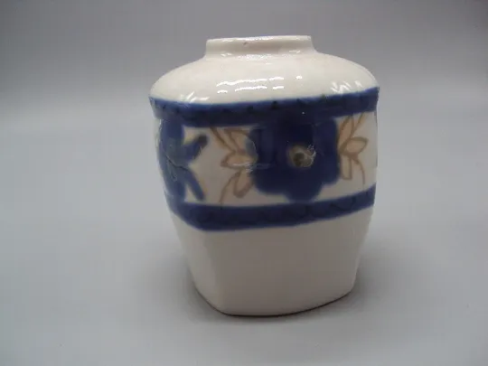 Чайница фарфор Полонне зхк баночка емкость для чая узор цветы высота 10,7 см №16030 Ціна