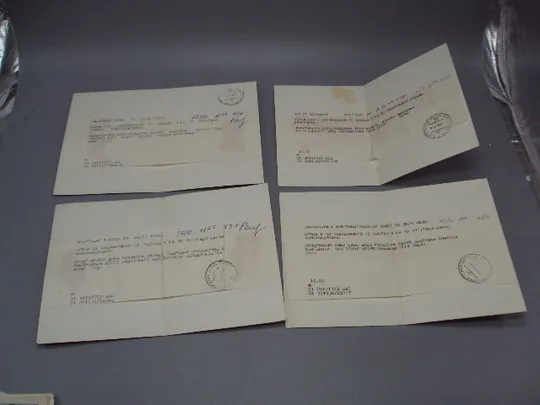 Открытка телеграмма цветы ромашки фото Г. Костенко 1985 и 1986 год лот 4 шт №16158 Продаж