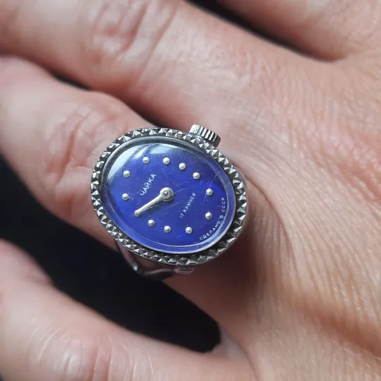 Годинник -каблучка Чайка СССР Часы-кольцо чайка СССР,на ходу. Ціна