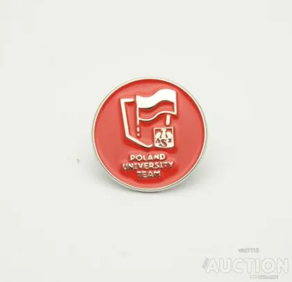 фото, Зимняя Универсиада 2025 Турин Италия. Официальный значок сборной Польши.