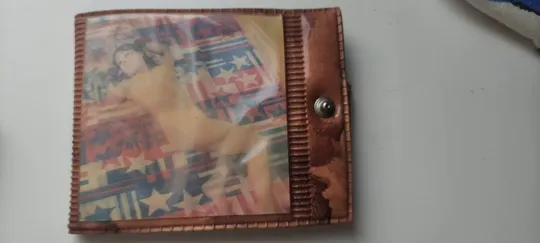 Винтажный Кошелек с переливающейся картинкой - Девушка в купальнике и без него,ft245 Де купити