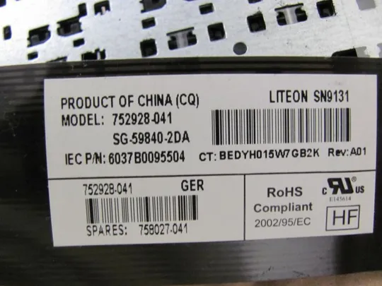 номер0159-4 клавіатура,keyboard робоча 752928-041 758027-041 для HP 350 G1 350 G2 355 G2 оригінал Продаж