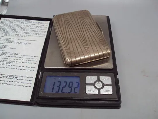Портсигар серебро 84 проба голова ИФ подпись 11 мая 1911 вес 132,92 г размер 10,3х6,3 см №14334 З аукціону
