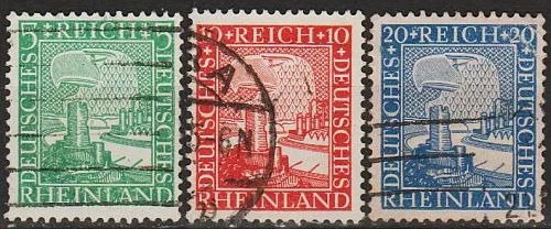 1925 - Німеччина - 1000 років Рейнланда Mi.372-74 _2,40 Євро Ціна