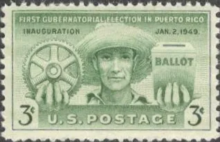 США (USA) 1949 г. ПЕРВЫЕ ГУБЕРНАТОРСКИЕ ВЫБОРЫ В ПУЭРТО-РИКО. СОСТОЯНИЕ ИДЕАЛЬНОЕ. МАРКА С КЛЕЕМ. Ціна