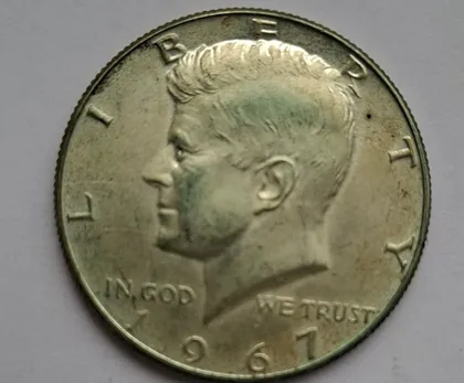 фото, 50 центов (Half dollar) 1967 года. Кеннеди США