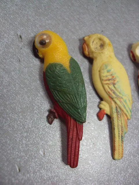 Купити знак детский попугай пластмасса лот 3 шт №3678