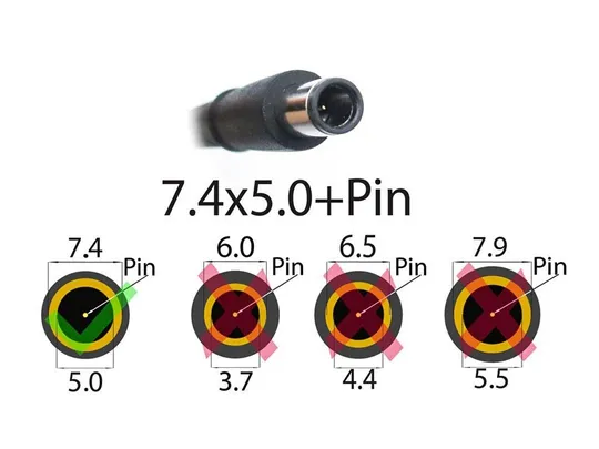 Купити Блок питания для Dell Inspiron 1525, 1526, 1545, 1750, 6000, 6400, 8600, 9200 (19.5V 3.34A 65W (7.4