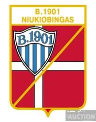 значок футбол  ФК B.1901 Нюкёбинг Дания  (серия герб города и эмблема клуба) Ціна