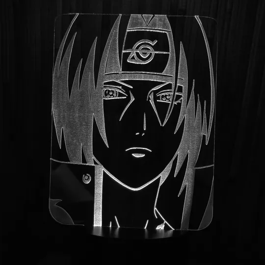Акриловий світильник-нічник Учіха Ітачі 2 білий tty-n000311 Ціна
