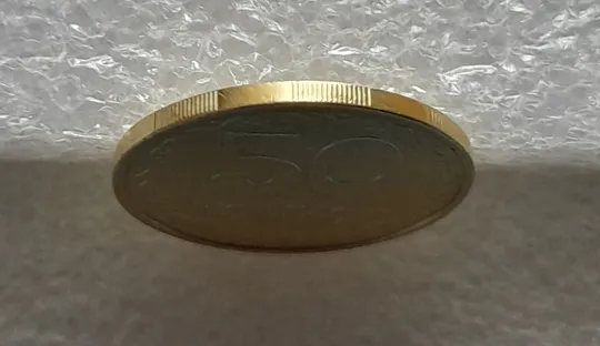 (4243) 50 копійок 1992 1АВ(г)м брак по каталогу В.Шекені (50 копеек 1992 1АВ(г)м) Недорого