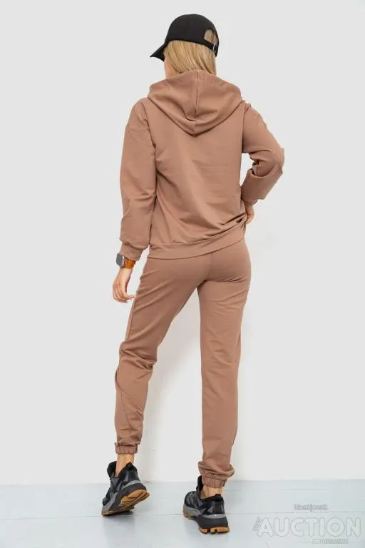 Спорт костюм женский с капюшоном, цвет мокко, 226R1284 Продаж