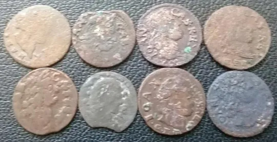 (493) Соліди, різні, герб Литви - 8 монет одним лотом (боратинка, солід, солид) З аукціону