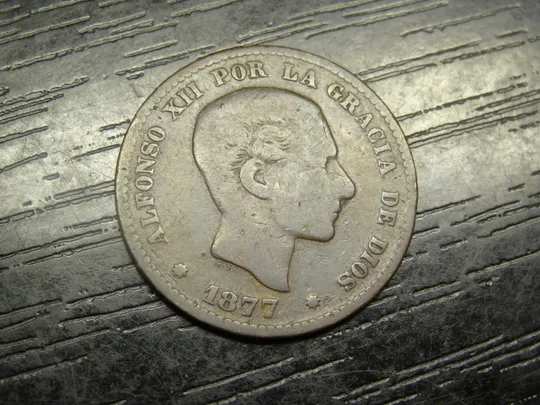 Купити 5 сентимів Іспанія 1877